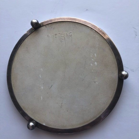 Sterling Bound Wheeling Ceramic Trivet from Germany M. Langbroek, artist - Picture 3 of 3